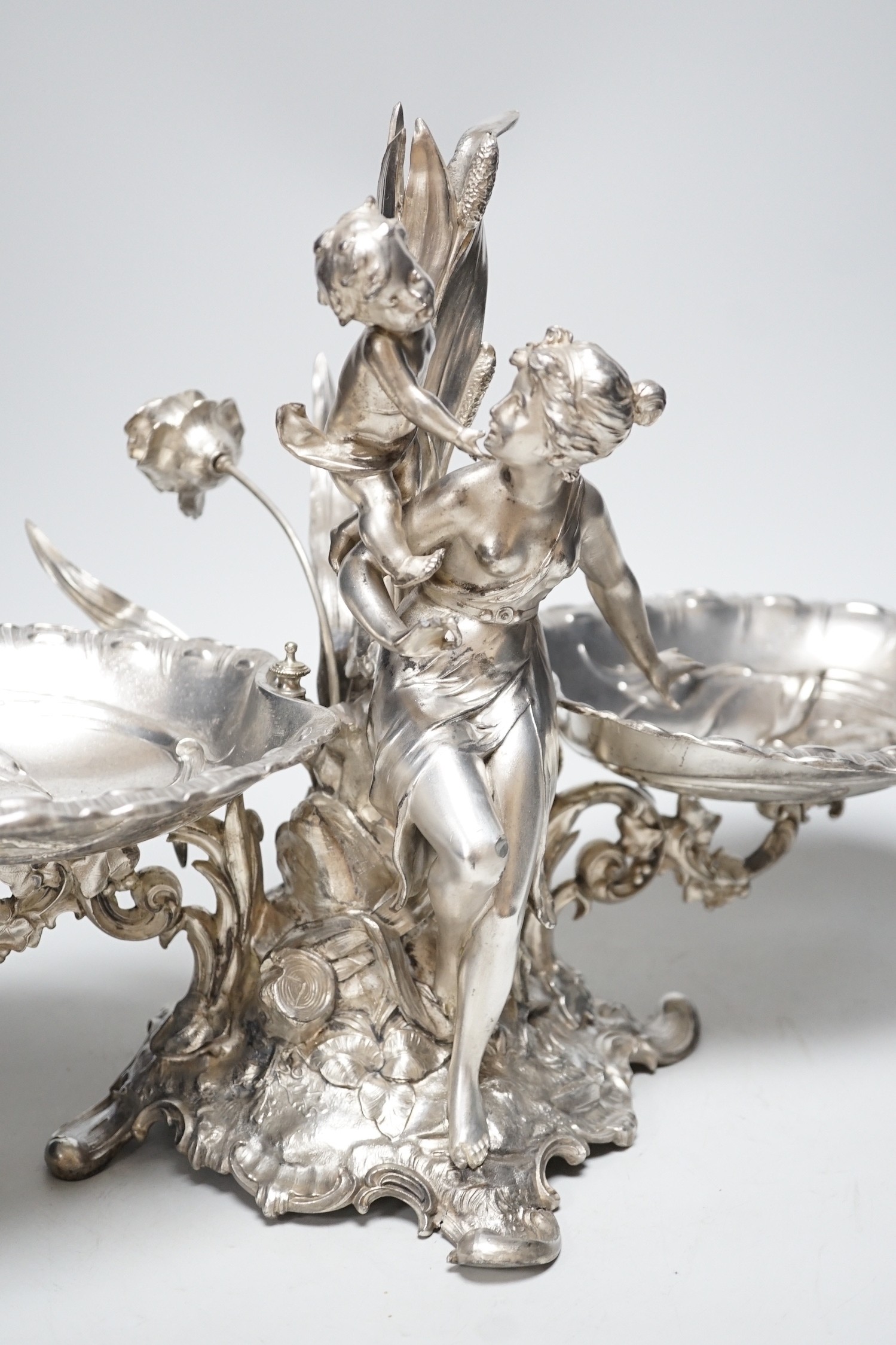 A WMF figural centrepiece, 30cm tall